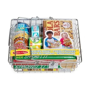 Melissa & Doug Grocery Basket - Sturdy Pretend Play Toy