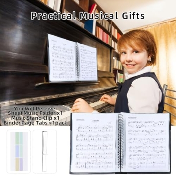 Piano Sheet Music Folder Organizer - 40 Sleeves