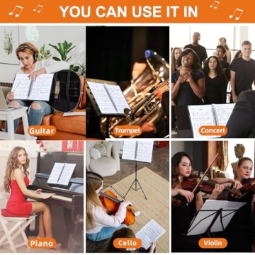 Piano Sheet Music Folder Organizer - 40 Sleeves