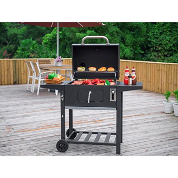 Royal Gourmet 24 Inch Charcoal Grill BBQ with Cover