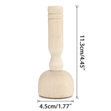 OwnMy Wooden Clay Stamp Set for Kids and Adults