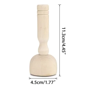 OwnMy Wooden Clay Stamp Set for Kids and Adults