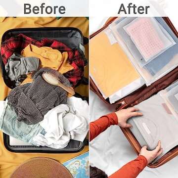 Svaldo Clothes Packaging Bags for Shipping, 50Pcs 12x10 inch Frosted Zipper Plastic Bags for Clothin...