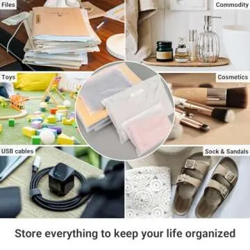 Svaldo Zipper Bags 12x10 inch - 50Pcs Pack for Storage