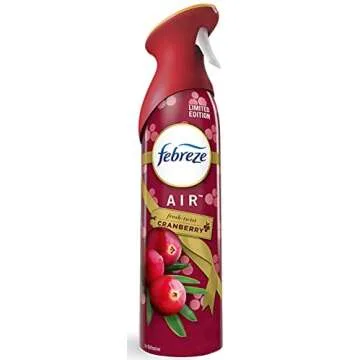 Febreze Air - Air Freshener Spray in Limited Edition Holiday Collection 2020 Fresh-Twist Cranberry Fragrance (Net Wt. 8.8 OZ Per Bottle). Pack of 3 Bottles