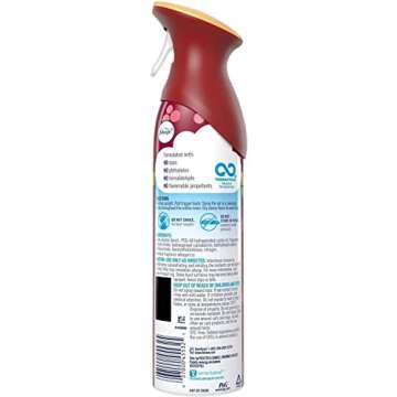 Febreze Air - Air Freshener Spray in Limited Edition Holiday Collection 2020 Fresh-Twist Cranberry Fragrance (Net Wt. 8.8 OZ Per Bottle). Pack of 3 Bottles