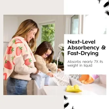 Quick Dry Eco-Friendly Kitchen Towels - Premium Microfiber 2-Pack