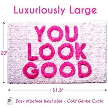 Charming You Look Good Bath Mat for Cozy Bathrooms