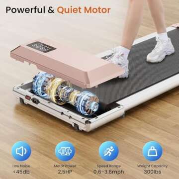 MJWW Walking Pad - Mini Treadmill for Active Lifestyles