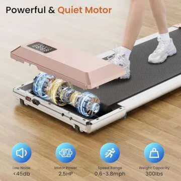 MJWW Walking Pad - Mini Treadmill for Active Lifestyles