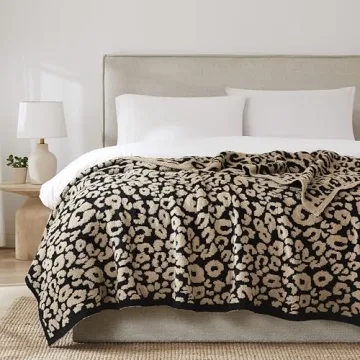 Super Soft Leopard Print Throw Blanket for Cozy Comfort