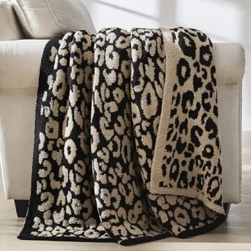 Super Soft Leopard Print Throw Blanket for Cozy Comfort