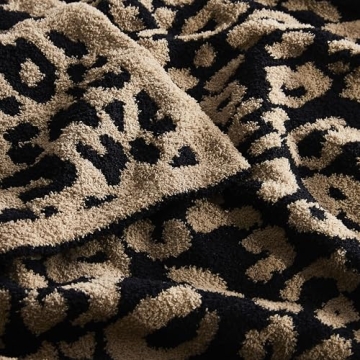 Super Soft Leopard Print Throw Blanket for Cozy Comfort