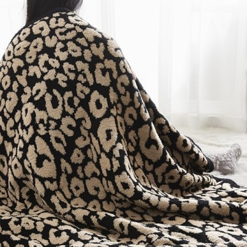 Super Soft Leopard Print Throw Blanket for Cozy Comfort