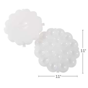 Chef Buddy Food Storage Deviled Lid – Platters Hold 18 Egg Container for Refrigerator or Carrying ...