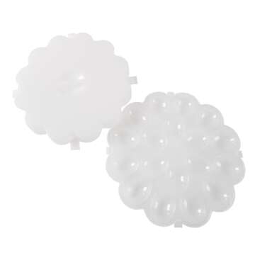 Chef Buddy Food Storage Deviled Lid – Platters Hold 18 Egg Container for Refrigerator or Carrying to Parties by Classic Cuisine, 1.875x10.875x10.875, Clear