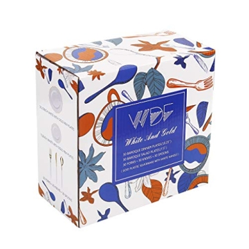 Elegant Gold Plastic Plates for Upscale Events