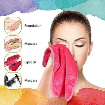 NUGILLA Soft Makeup Remover Cloths - 8 Pack Eco-Friendly Towels