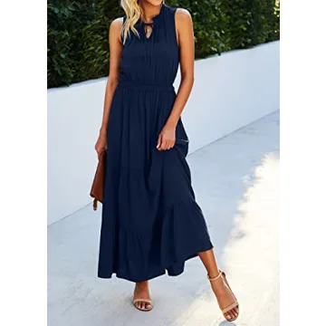 KIRUNDO Women's Maxi Dress for Summer 2024