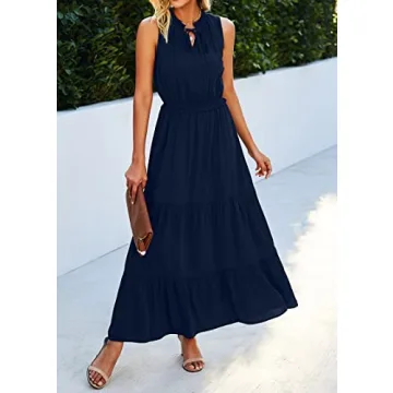 KIRUNDO Women's Maxi Dress for Summer 2024