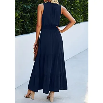 KIRUNDO Women's Maxi Dress for Summer 2024