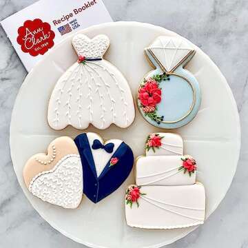 Wedding Cookie Cutters 4-Pc. Set by Ann Clark - Perfect for Celebrations!