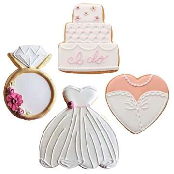 Wedding Cookie Cutters Set Made in USA by Ann Clark