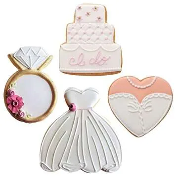 Wedding Cookie Cutters Set Made in USA by Ann Clark