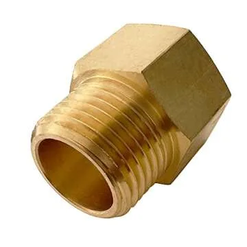 Yoebor Brass BSP to NPT Adapter - 3/8" Pack of 2