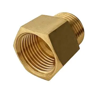 Yoebor Brass BSP to NPT Adapter - 3/8" Pack of 2