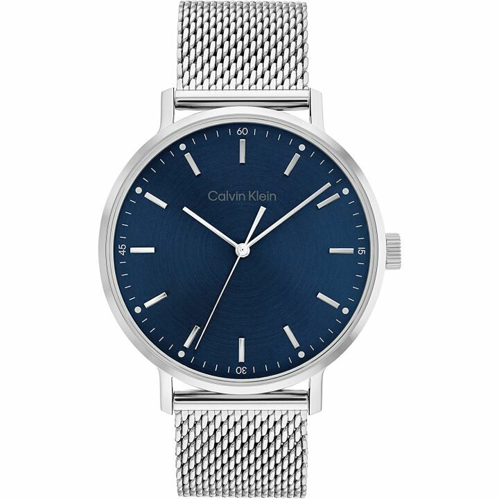 Calvin Klein Men's Silver Mesh Bracelet Watch