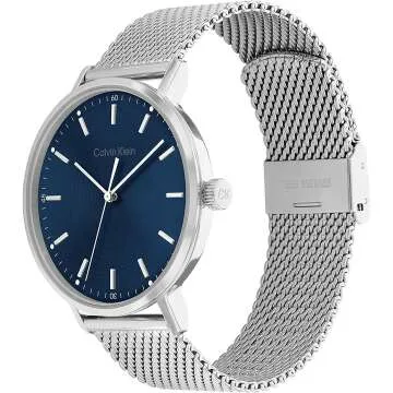 Calvin Klein Men's Silver Mesh Bracelet Watch
