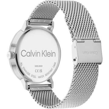 Calvin Klein Men's Silver Mesh Bracelet Watch