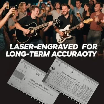 Guitar String Action Gauge Ruler for Precise Setup