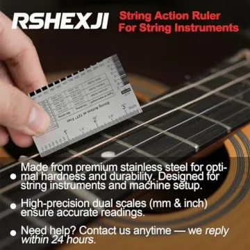 Guitar String Action Gauge Ruler for Precise Setup