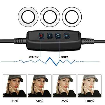 Dimmable Selfie Ring Light with Phone Holder for Creators