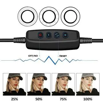 Dimmable Selfie Ring Light with Phone Holder for Creators