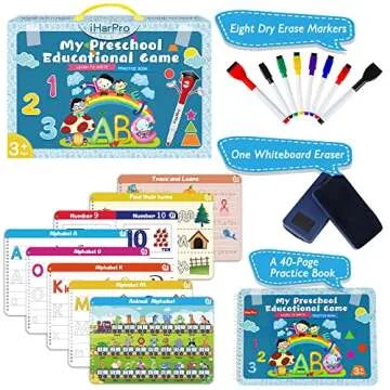Handwriting Practice Book for kids, Toddlers Preschool Learning Activity 40 Pages Autism Educational...
