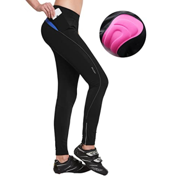 BALEAF Women's Cycling Tights with 3D Padding for Comfort