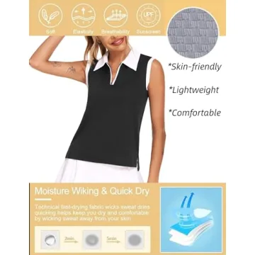 Stylish HOTLOOX Women's Sleeveless Golf Shirt for Summer