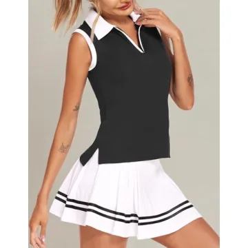 Stylish HOTLOOX Women's Sleeveless Golf Shirt for Summer