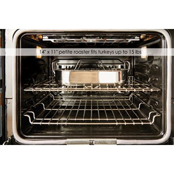 All-Clad 11x14 Inch Stainless Steel Roaster Pan with Rack