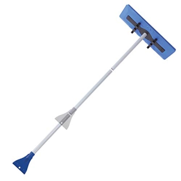 Snow Joe SJBLZD-AZ 2-in-1 Snow Broom with Ice Scraper