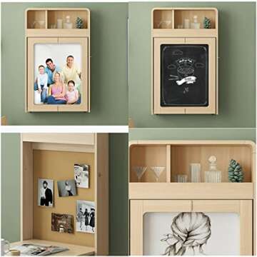 PIAQIA Wall Mounted Pre-Assembled 55.2" Long Folding Dining Table, Fold-up Wall Desk for Small Space, 55.2" W x 23" D x 29" H, White (no Chairs)