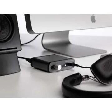 Audioengine D1 32-bit Desktop DAC and Headphone Amp, Preamp, Laptop, Amplifier, Gamers and Musicians