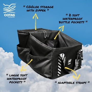 COTAS Stylish Car Organizer with Cooler for Road Trips