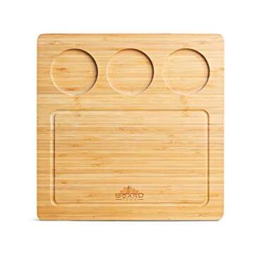 Elegant AMAHLE Bamboo Cheese Board Set - Perfect Gift Idea