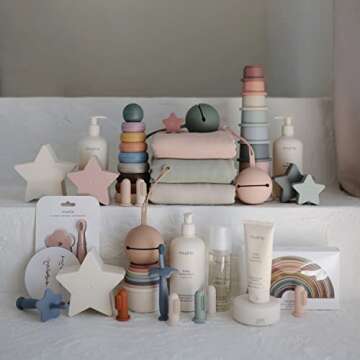 mushie Silicone Pacifier Holder Case (Blush)