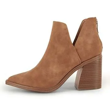 Kathemoi Women's Cutout Ankle Boots - Stylish Comfort
