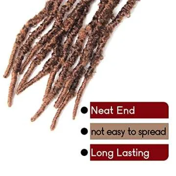 24 Inch Light Weight Butterfly Locs Crochet Hair 6 Packs Long Distressed Butterfly Faux Locs Crochet Hair, 30#